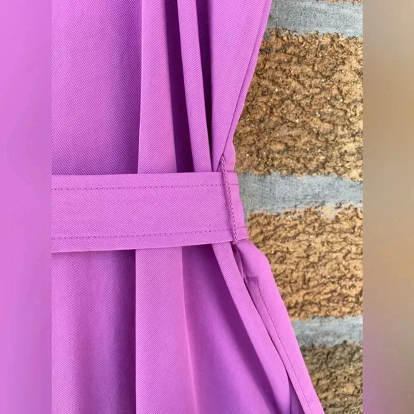 Everlane Magenta Japanese GoWeave Picnic Button Front Dress size 4 - Picture 9 of 11